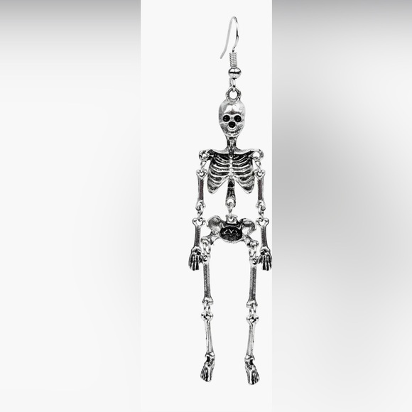 💥Skeleton Fishhook Earring💥 NEW - Picture 1 of 6